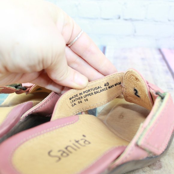 SANITA Strappy Slip On Wedge Sandals Size 10 / 40 - Picture 7 of 9